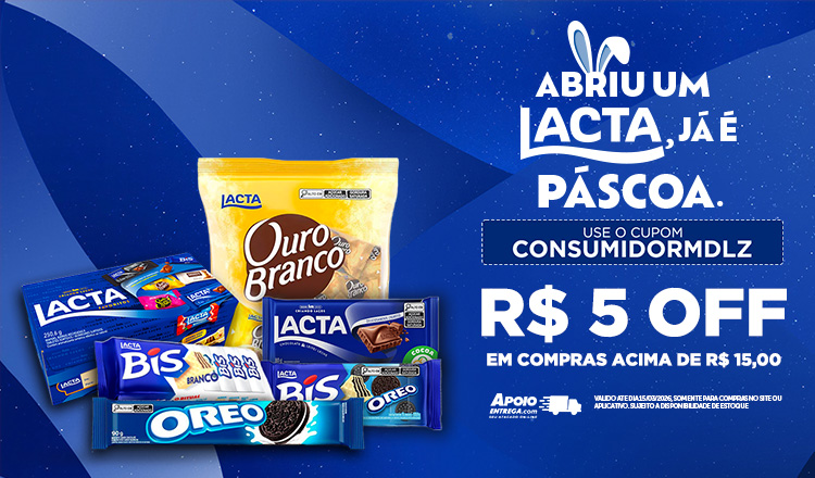 Cupom Mondelez 09 até 15/03